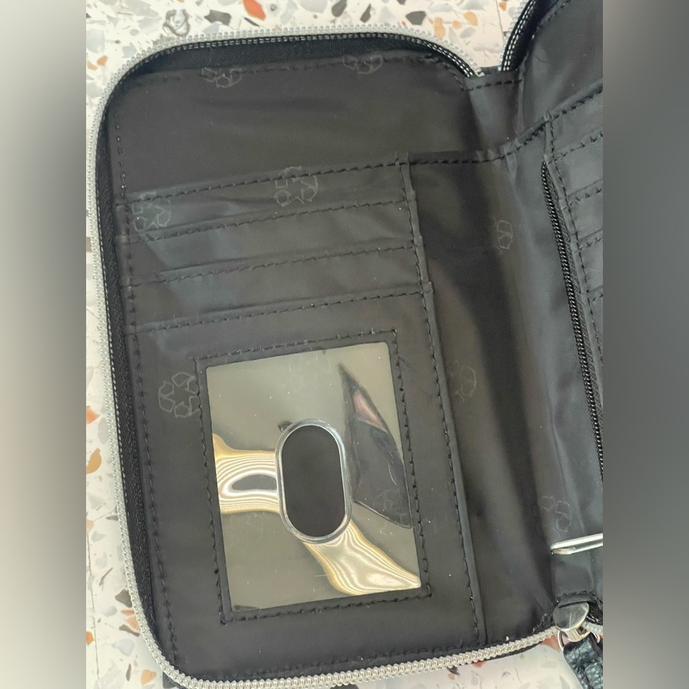 Phone Holder Black Textured Wallet - Picture 10 of 16